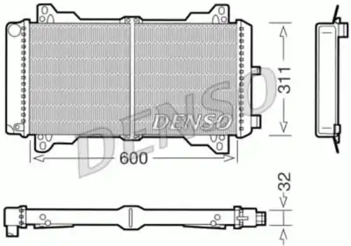 Радиатор системы охлаждения двигателя DENSO DRM10012