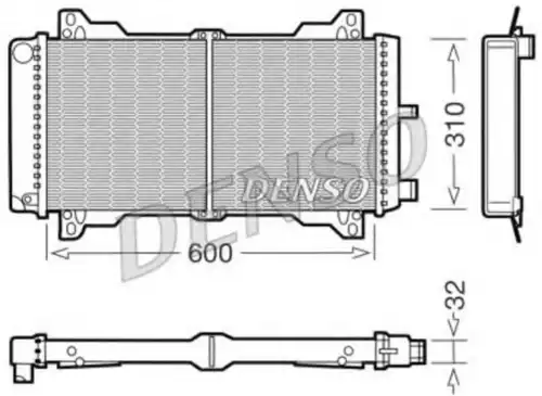 Радиатор системы охлаждения двигателя DENSO DRM10014