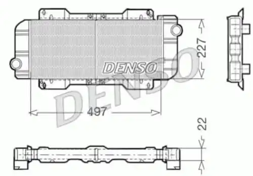 Радиатор системы охлаждения двигателя DENSO DRM10019