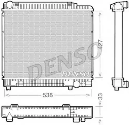 Радиатор системы охлаждения двигателя DENSO DRM17050