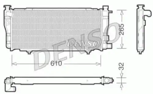 Радиатор системы охлаждения двигателя DENSO DRM21012