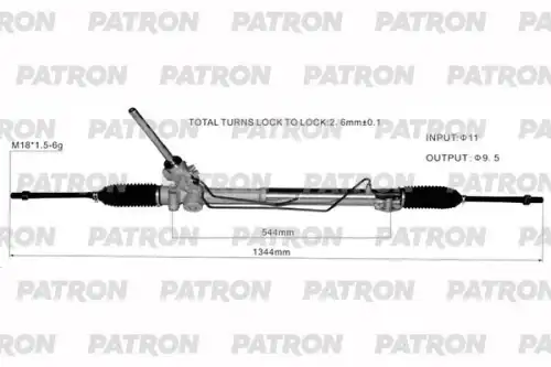 Рулевая рейка PATRON PSG3142