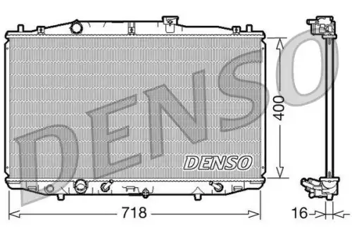 Радиатор системы охлаждения двигателя DENSO DRM40024