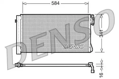 Радиатор кондиционера (конденсатор) DENSO DCN05012