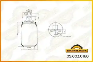 Пневмоподушка SONDER 090030160