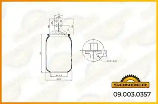Пневмоподушка SONDER 090030357
