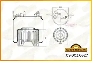 Пневмоподушка SONDER 090030327