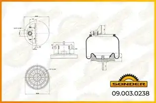 Пневмоподушка SONDER 090030238