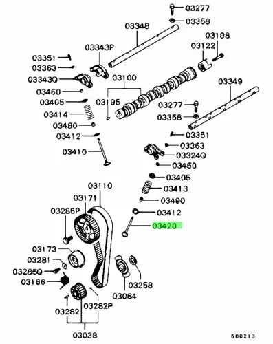 КЛАПАН ВЫПУСКНОЙ MD342091 MITSUBISHI