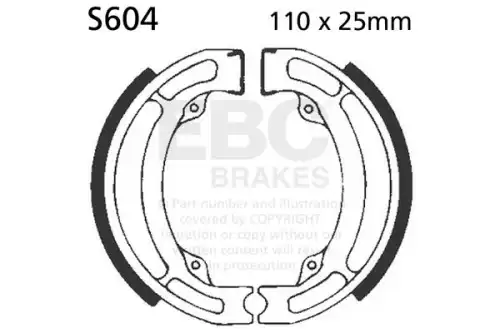Тормозные колодки барабанные EBC S604