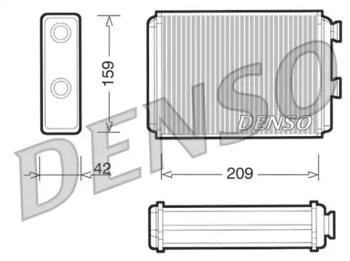 Радиатор печки DENSO DRR09071
