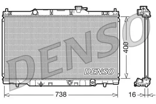 Радиатор DRM40011 DENSO