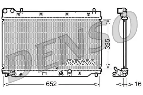 Радиатор системы охлаждения двигателя DENSO DRM40014