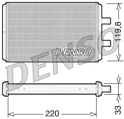 Радиатор печки DENSO DRR12007