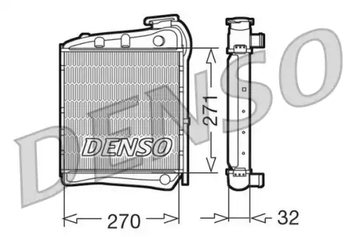 Радиатор системы охлаждения двигателя DENSO DRM99004