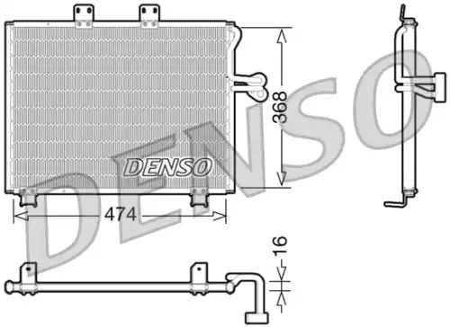 Конденсор DCN06013 DENSO