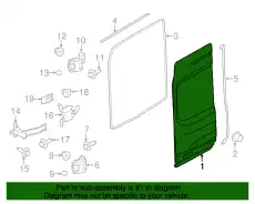 DOOR ASY - REAR EK4Z6140011P FORD