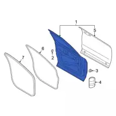 DOOR ASY - FRONT LJ6Z7820124D FORD