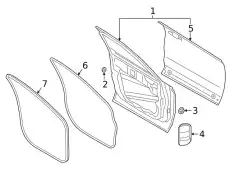 DOOR ASY - FRONT LJ6Z7820124D FORD