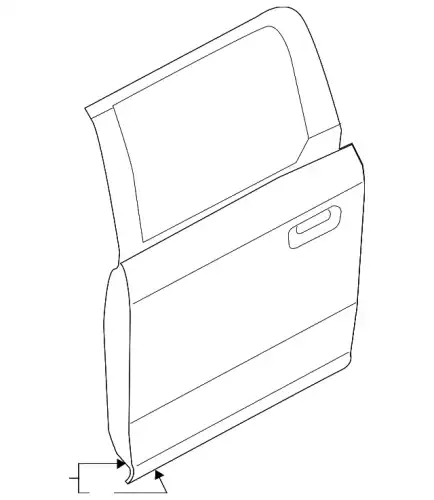 DOOR ASY - REAR - LESS HINGES PL3Z1624630D FORD