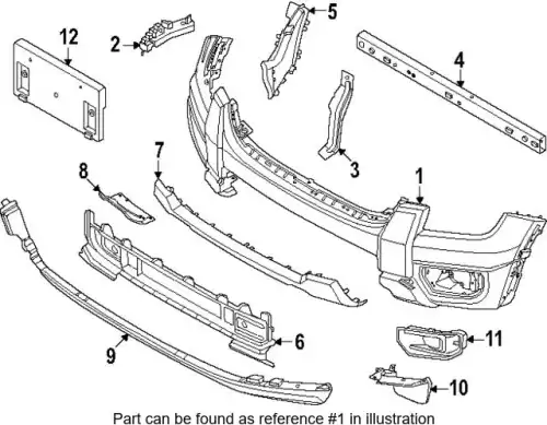 BUMPER ASY - FRONT N1WZ17D957EDPTM FORD