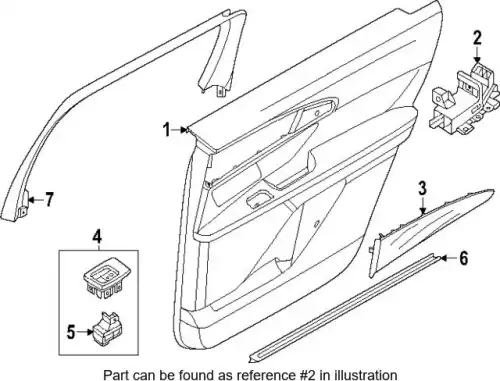 Ручка двери FORD R2TZ5822601AA