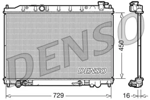 Радиатор системы охлаждения двигателя DENSO DRM46030