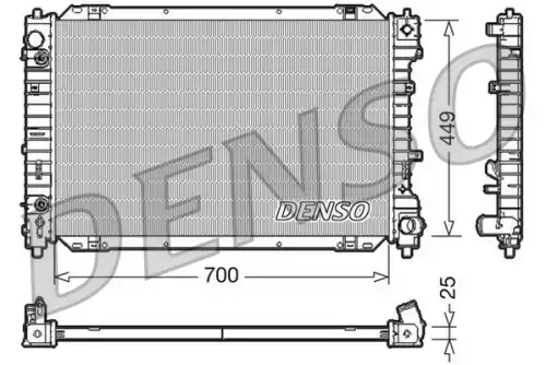 Радиатор системы охлаждения двигателя DENSO DRM10087
