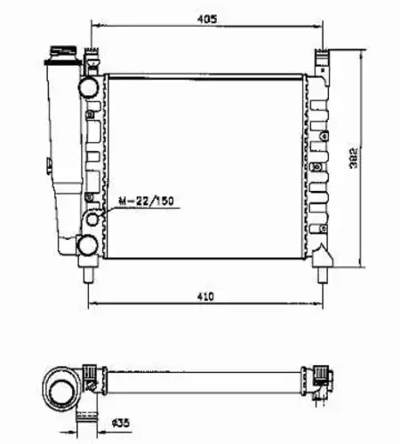 Радиатор кондиционера (конденсатор) NRF 58730