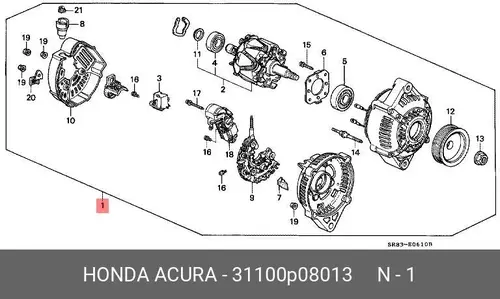 Генератор HONDA 31100-P08-013