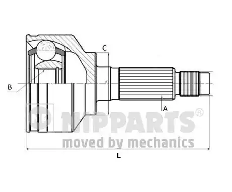 Рулевая тяга NIPPARTS J2824015