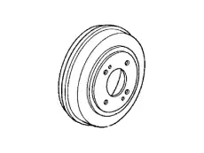 BRAKE DRUM 42610-S6A-G00 HONDA