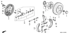 BRAKE DRUM 42610-S6A-G00 HONDA