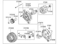 Генератор HYUNDAI / KIA 3730039010