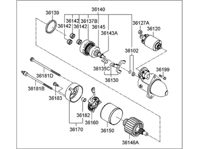 STARTER 36100-3C130 HYUNDAI