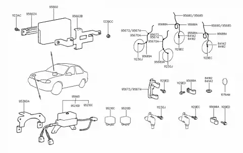 ABS SENSOR 95681-22000 HYUNDAI