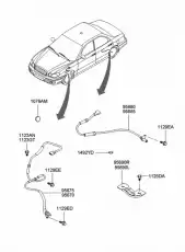 Датчик ABS HYUNDAI / KIA 95680-38600