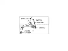 Рычаг подвески HYUNDAI / KIA 54500-3J000