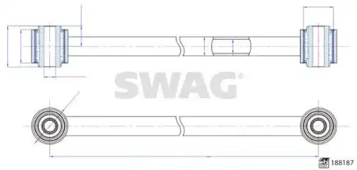 Рычаг подвески SWAG 33 11 0578