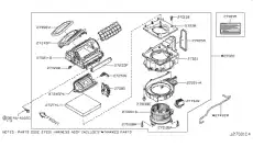 CABIN FILTER 27277-1ME0A INFINITI