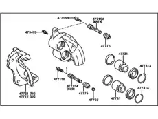 BRAKE CALIPER 47750-53010 TOYOTA / LEXUS