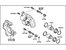 Тормозной суппорт 47730-53010 TOYOTA / LEXUS
