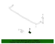 STABILIZER RUBBER BP4K-28-156B MAZDA