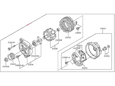 Генератор NISSAN 23100-3FY1A