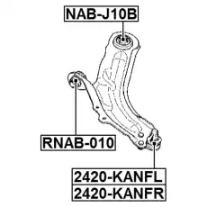 Шаровая опора FEBEST 2420-KANFL