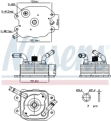 Масляный радиатор NISSENS 91440