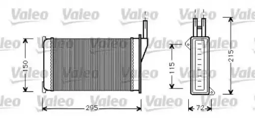Радиатор печки VALEO 812129