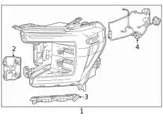 HEADLAMP 86546577 GM