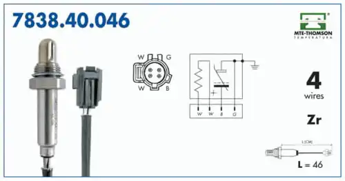 лямбда-зонд Jeep 7838.40.046 MTE-THOMSON