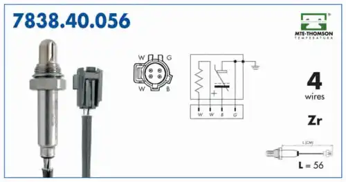 лямбда-зонд Jeep 7838.40.056 MTE-THOMSON